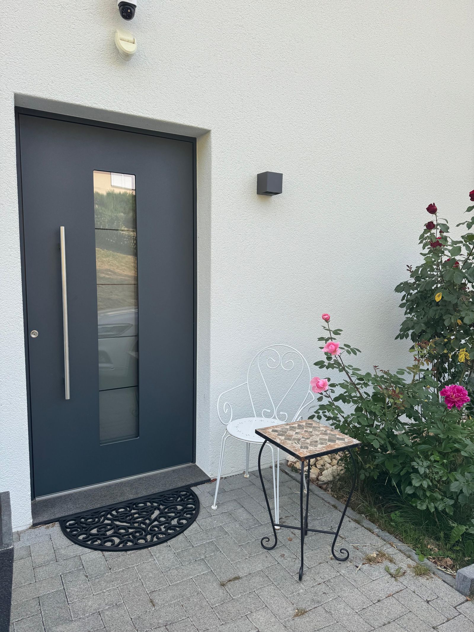 Entrance of Villa 77 with a covered doorway